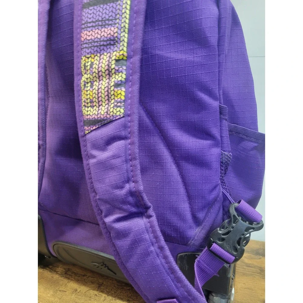 High Sierra‎ Purple Backpack Wheeled Rolling Laptop Travel School Bag